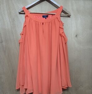 Orange Off-Shoulder Women's Top